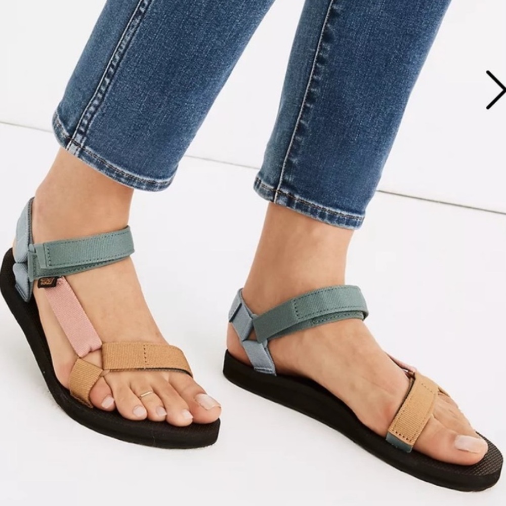 Teva Original Universal Sandal Light Multi Colorblock - Size 10